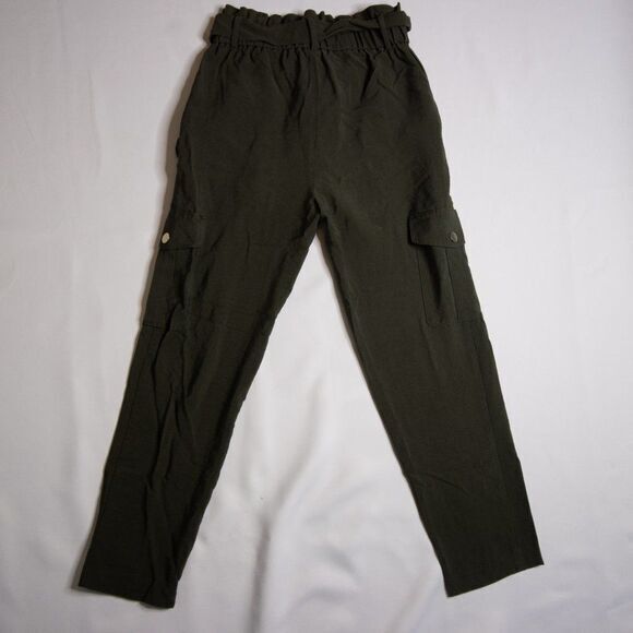 NWT loft FLUID PULL ON CARGO PANTS Vibrant olive - Picture 3 of 10